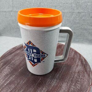 Detroit Tigers Plastic Travel Mug With Orange Lid & Handle
